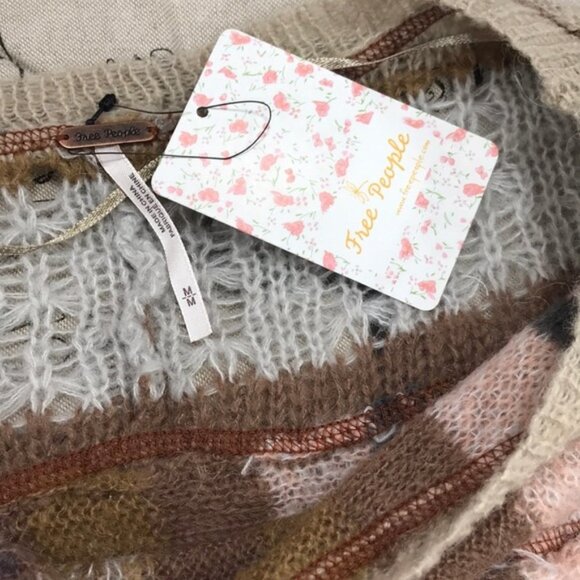Free People December Skies Knit Poncho - Picture 6 of 8
